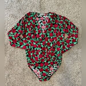 Zara Trafaluc Rose Bodysuit (S)